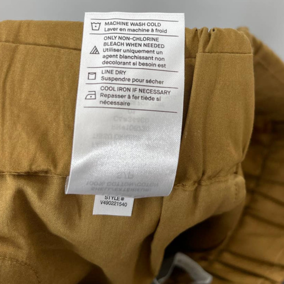 Vince Drawstring Side-slit Cropped Culotte Pants In Mojave Size S - Picture 9 of 10